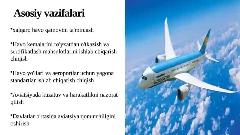 Xalqaro Fuqaro Aviatsiyasi Tashkiloti(ICAO) 3