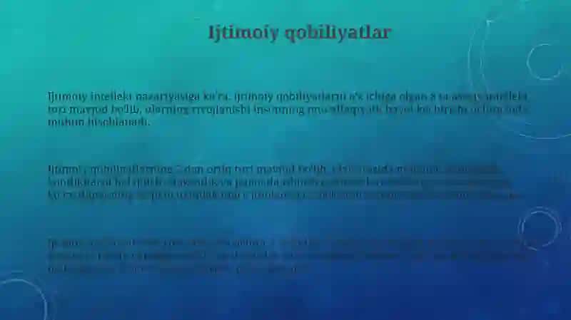 Ijtimoiy qobiliyatlar 3