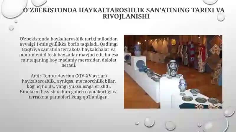 O'zbekistondagi Haykaltaroshlik San'ati 3