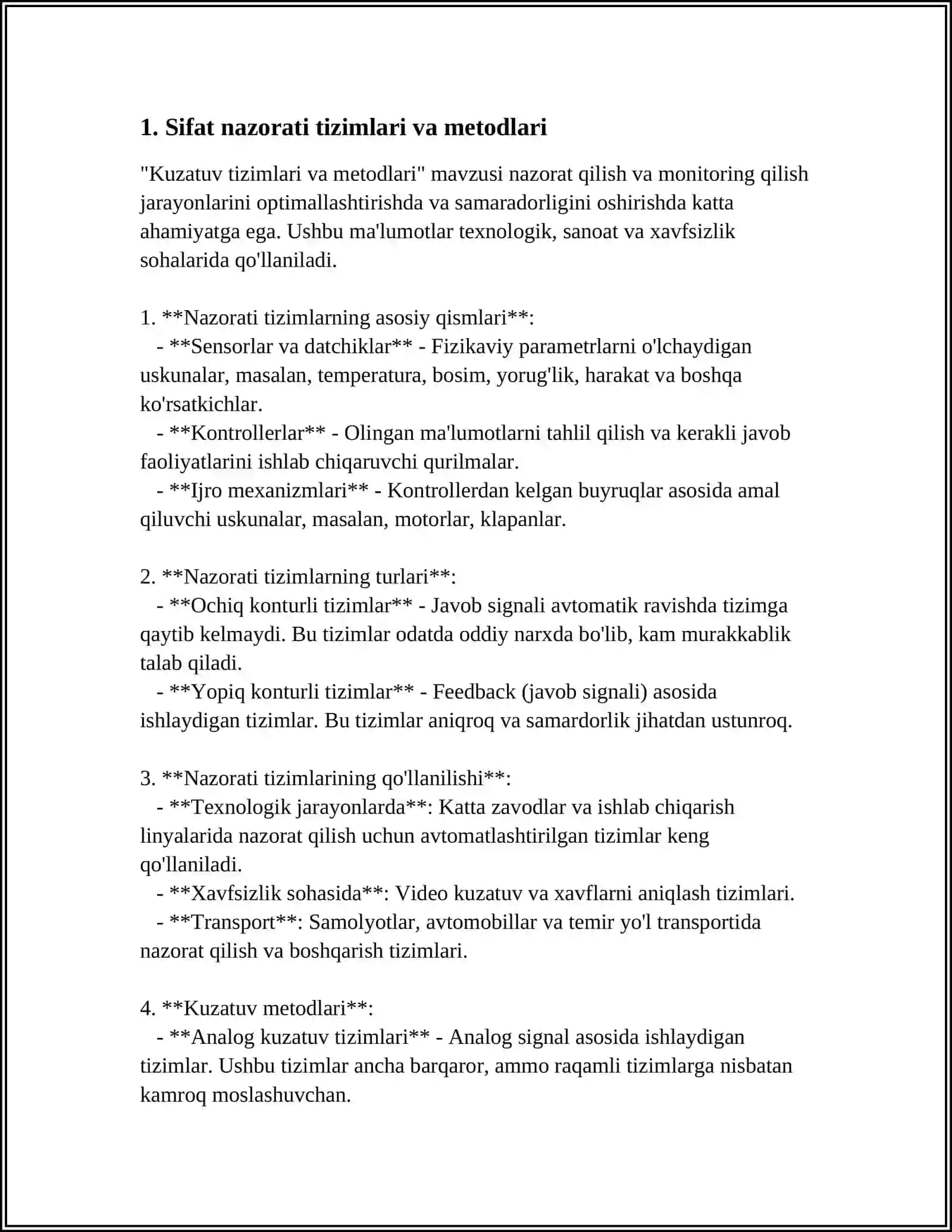 MAHSULOT SIFATINI NAZORAT QILISH USULLARI 3