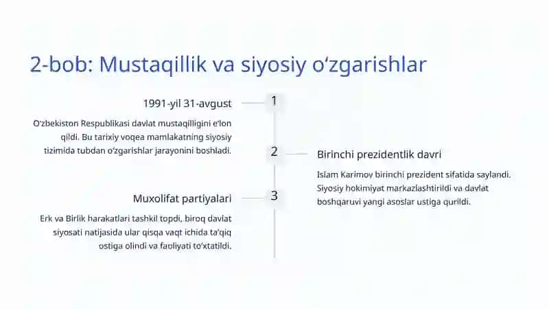 Koʻppartiyaviylik tizimining shakllanishi: Oʻzbekiston misolida 3