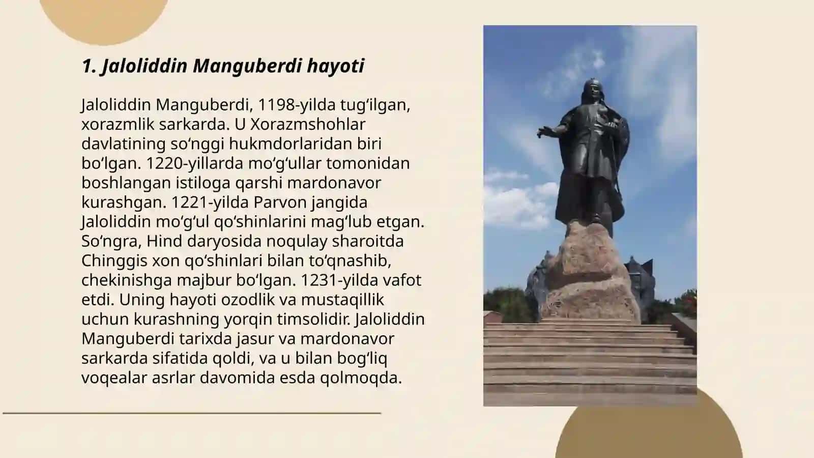 Jaloliddin Manguberdi Vatan himoyachisi 3