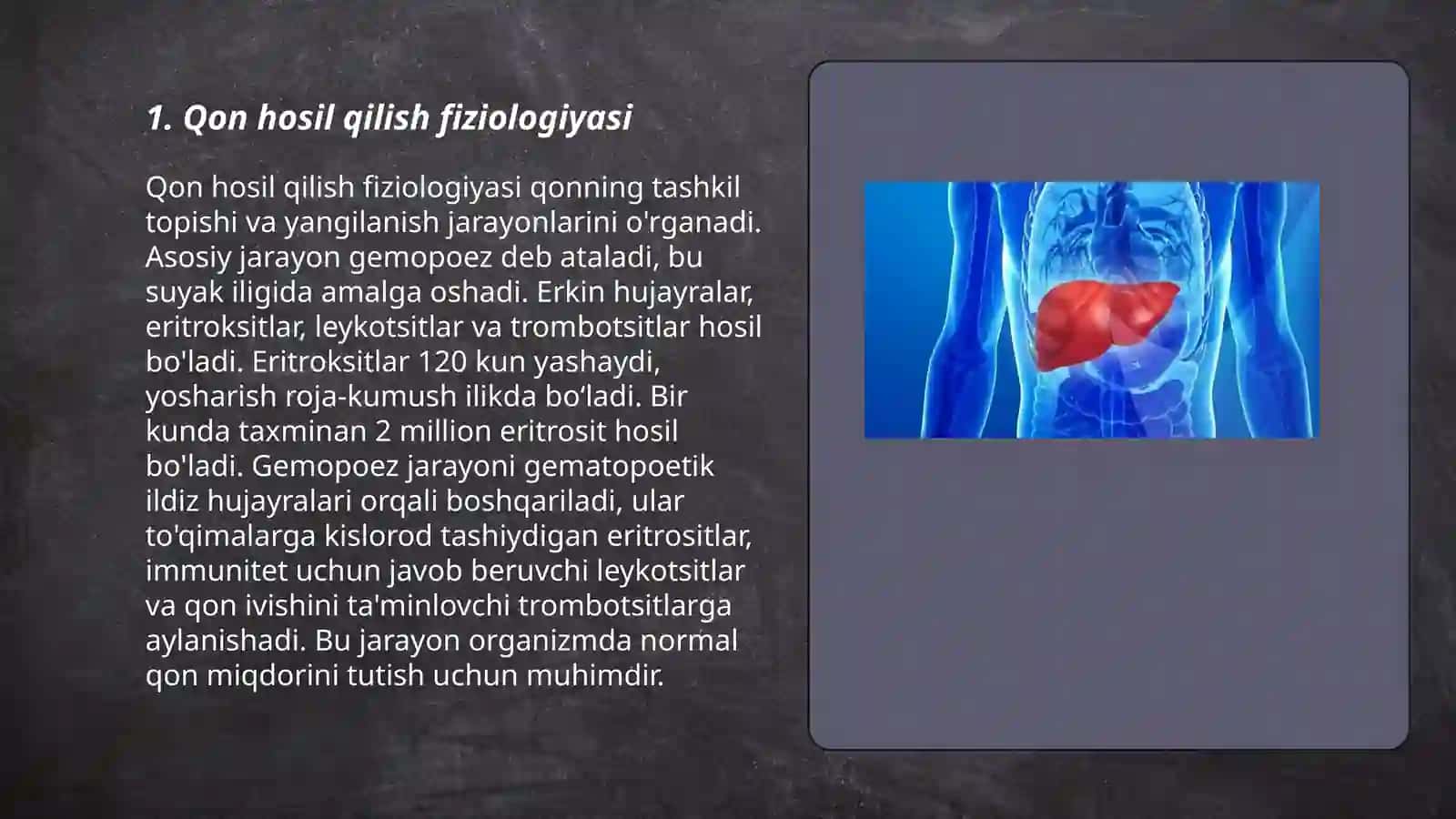 Qon hosil qilishning boshqarilishi 3