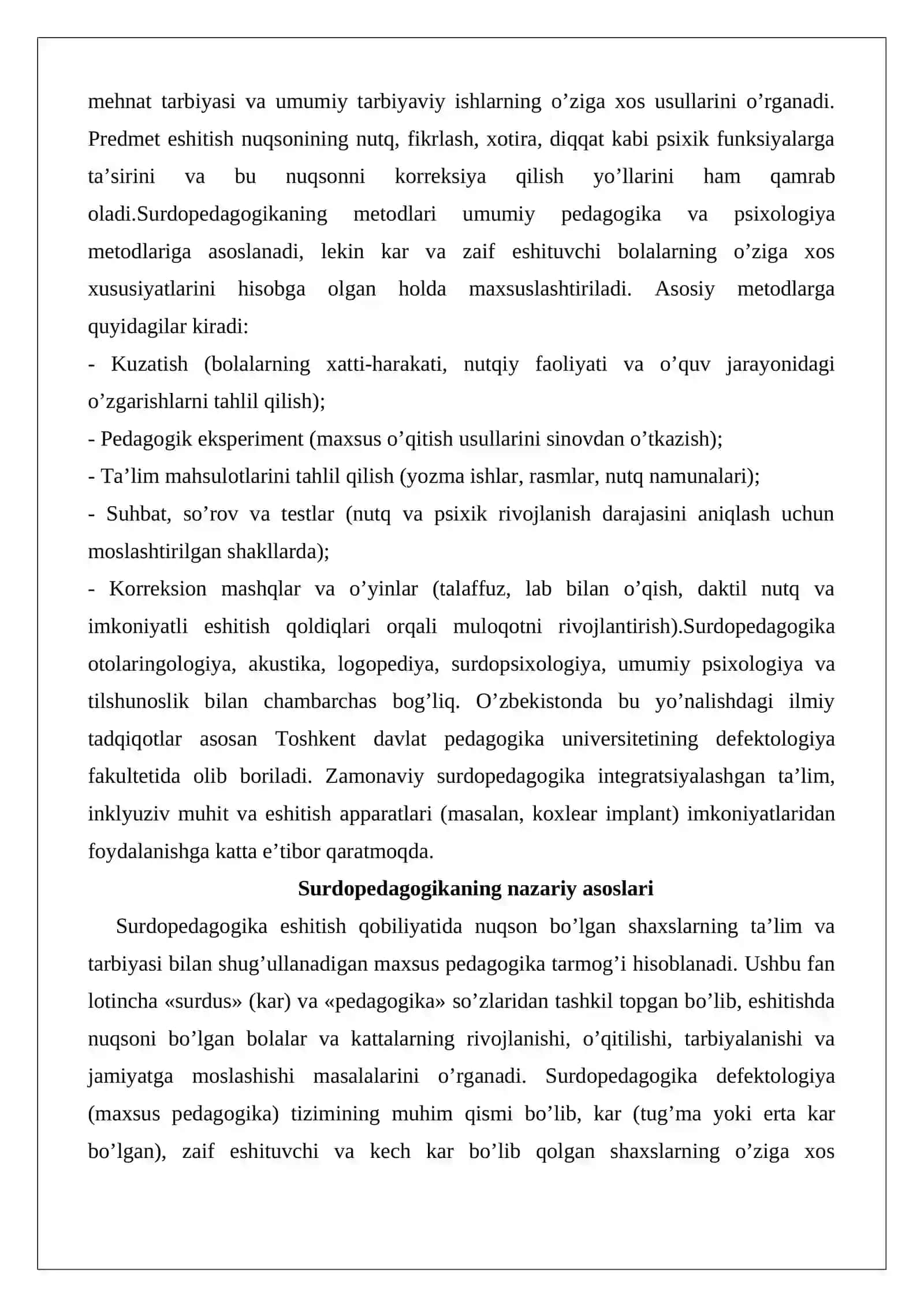 Surdopedagogikaning predmeti va metodlari 3