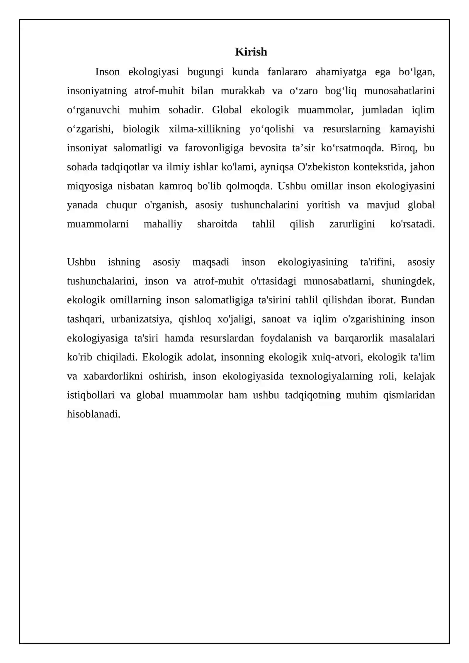 Inson ekologiyasi 3