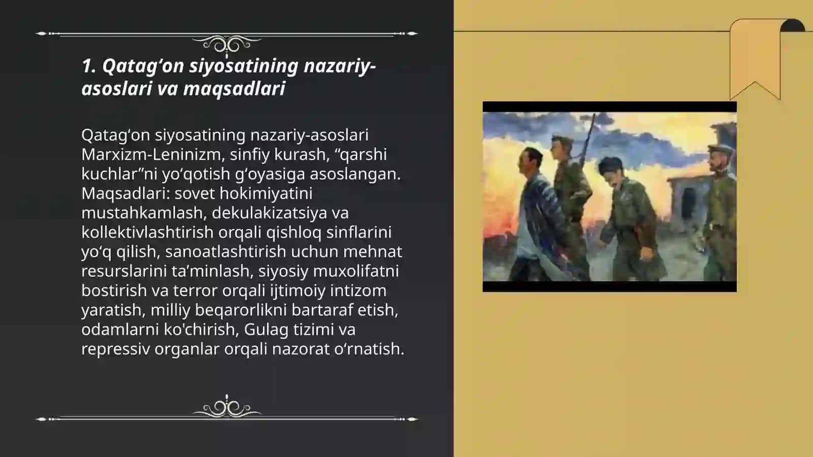 Sovet jamiyatini qatagʻon siyosati 3