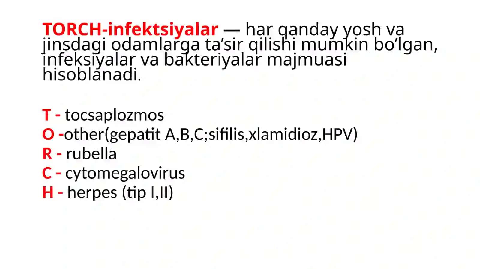 TORCH infeksiyasi diagnostikasi va patogenezi 3