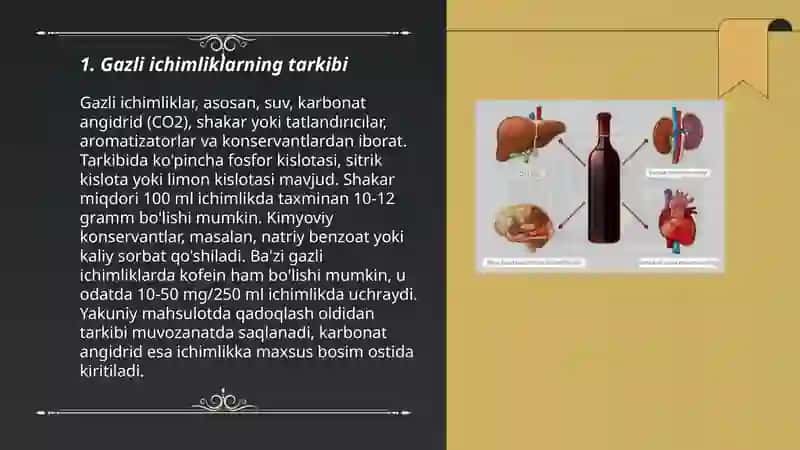 Gazli ichimliklarning sifatini aniqlash 3