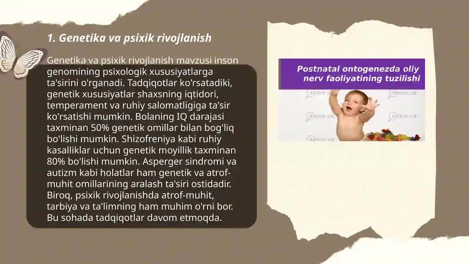 Genetika va psixik rivojlanish 3