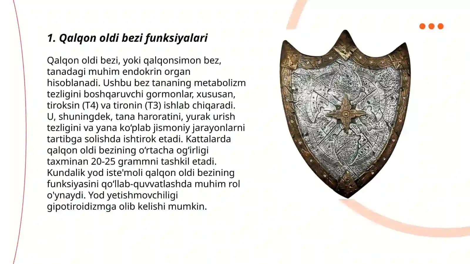 Qalqon oldi bezi funksiyalari 3