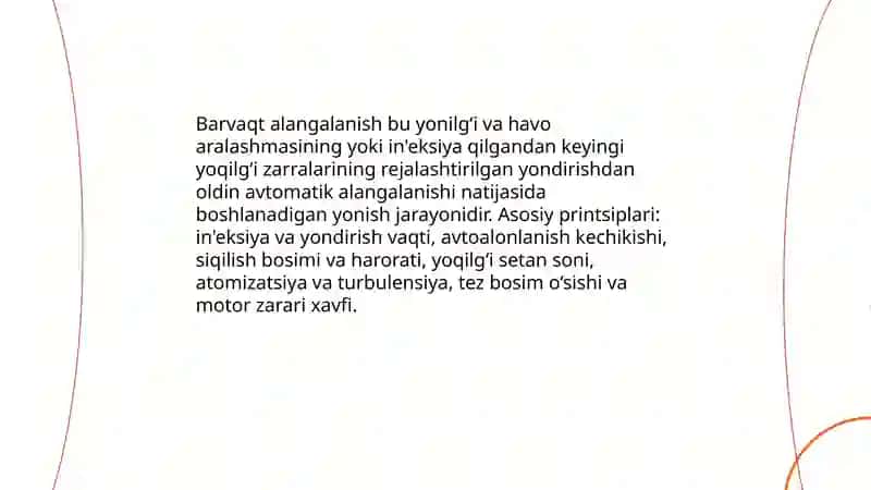 Barvaqt alangalanishning ta'rifi va asosiy printsiplari 3