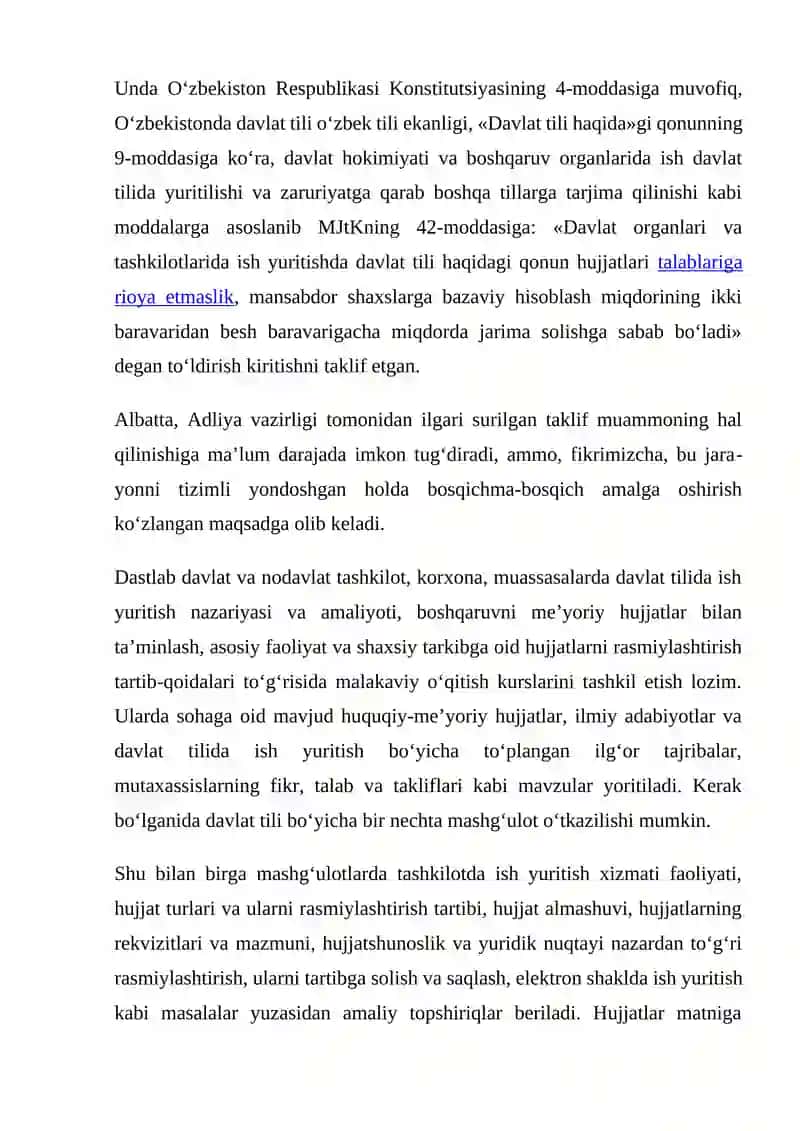 Davlat Tilida Ish Yuritish Fanining Maqsadi va Vazifalari 3