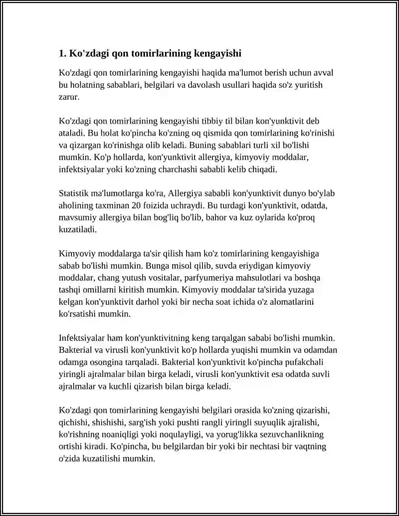 KOVIDDA KO'ZDAGI O'GARISHLAR 3
