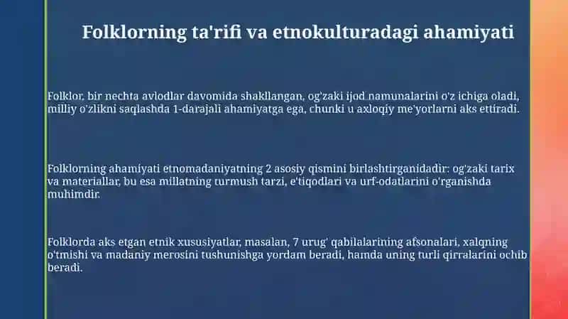Folklor etnomadaniyat tarixida muhim manba 3
