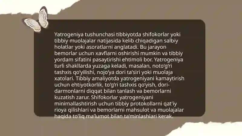 Hozirgi zamon tibbiyotida yatrogeniya muammolari 3