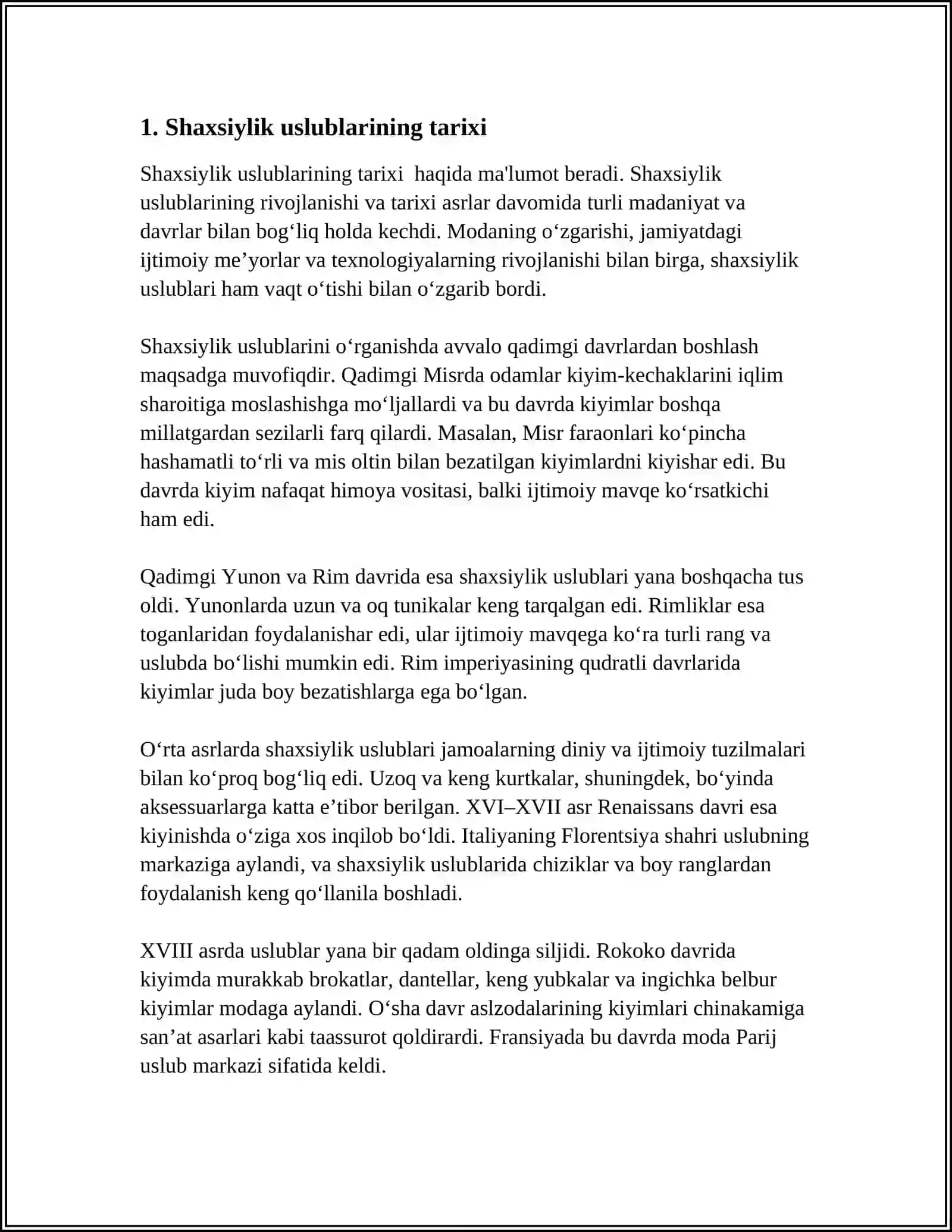 INDIVIDUALLIK USLUBLARI 3