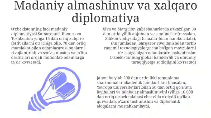 Madaniy almashinuv va xalqaro diplomatiya 3