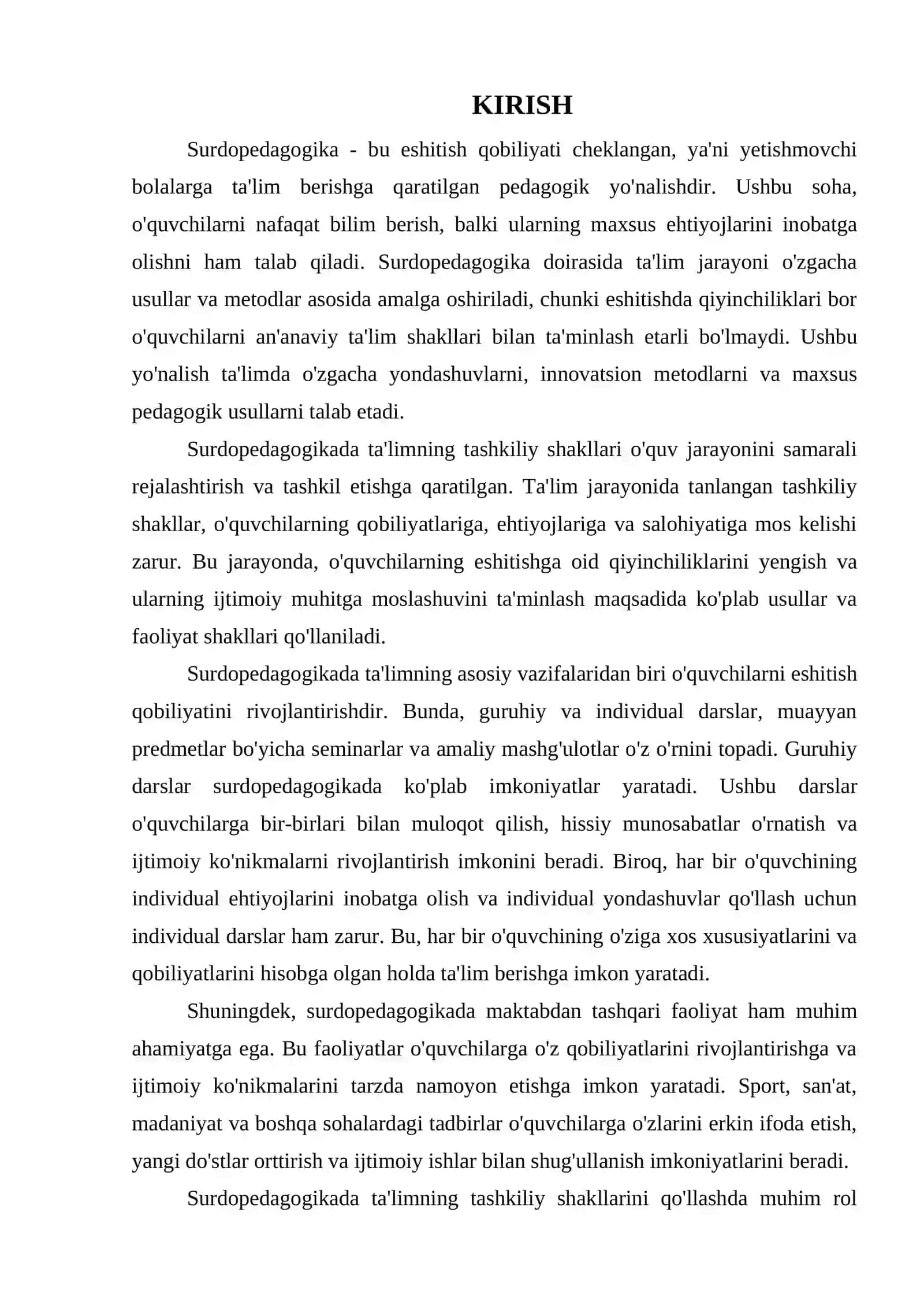 SURDOPEDAGOGIKADA O'QITISHNING TASHKILIY SHAKLLARI 3