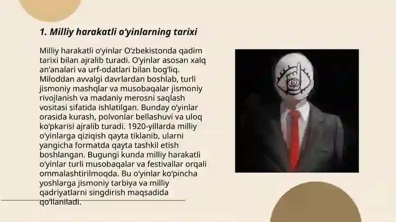 Milliy Harakatli o‘yinlarni maktab darsligidagi tutgan o‘rni 3