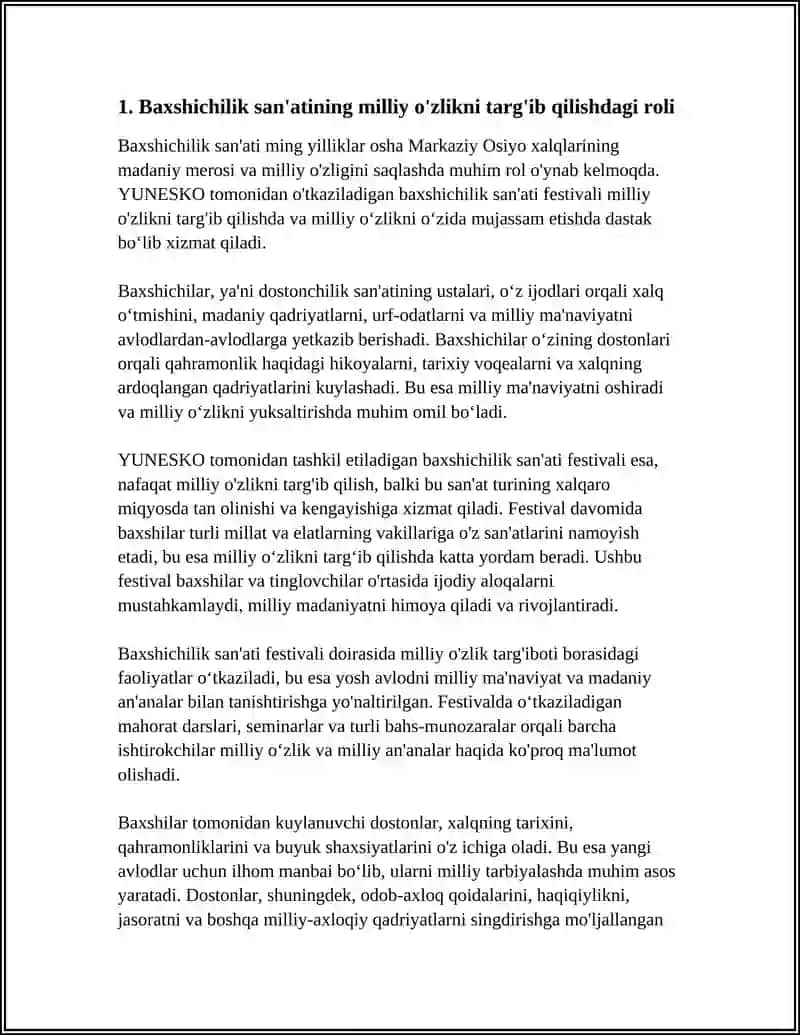 Baxshichilik San'ati Festivali 3