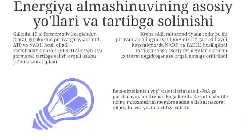 Energiya almashinuvining boshqarilishi 3