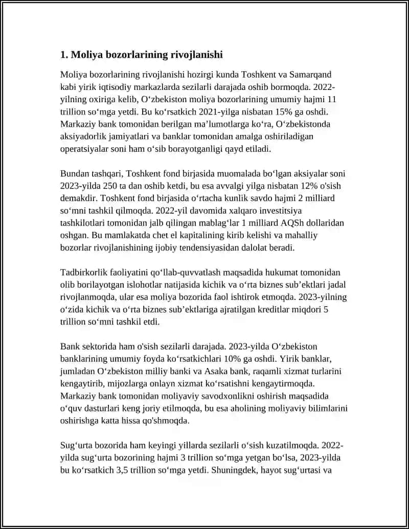 MOLIYA VA MOLIYAVIY TEXNOLOGIYALAR 3