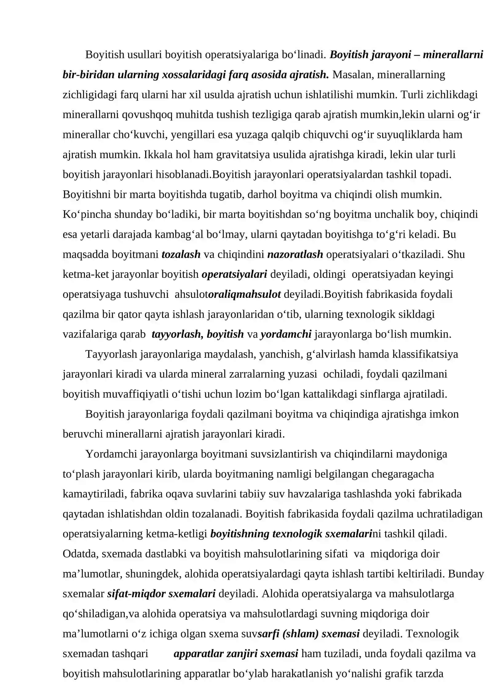 Rudalarni boyitish va ishlov berish 3