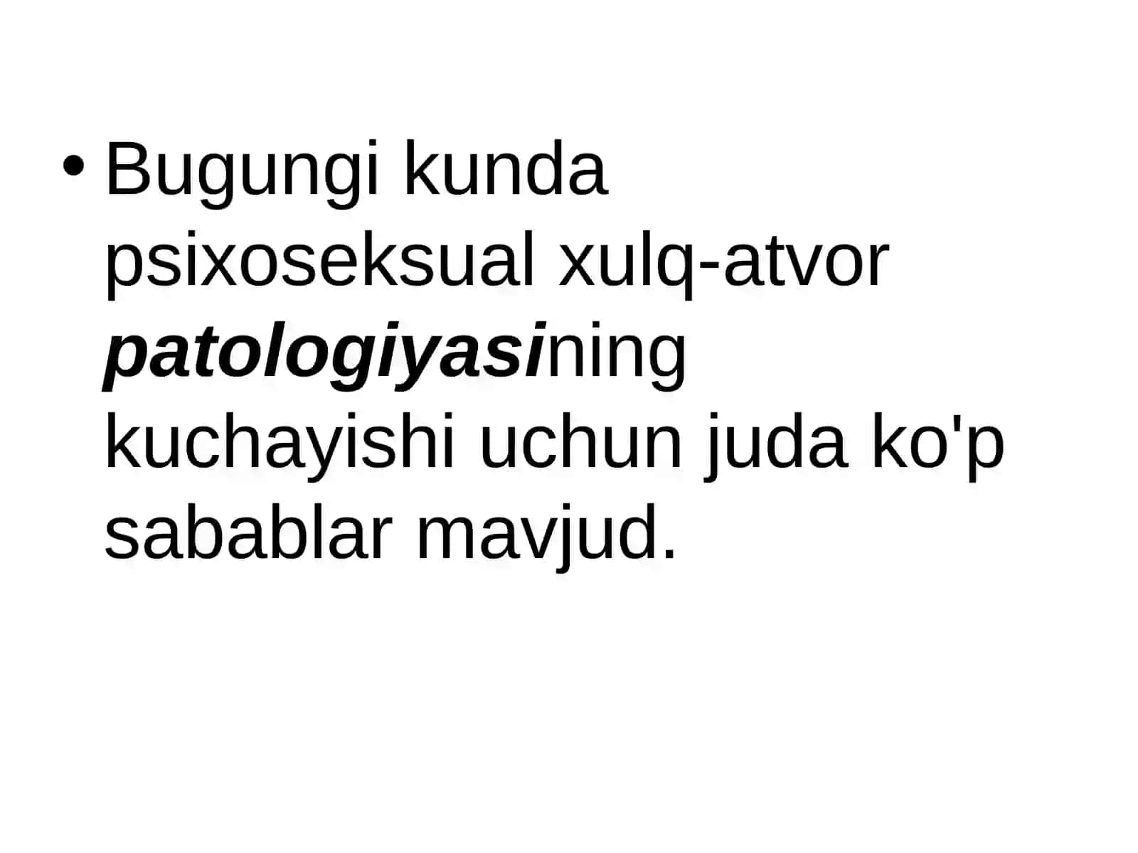 Psixoseksual rivojlanish xususiyatlari.Foxishabozlik ijtimoiy va psixologik fenomen sifatida 3
