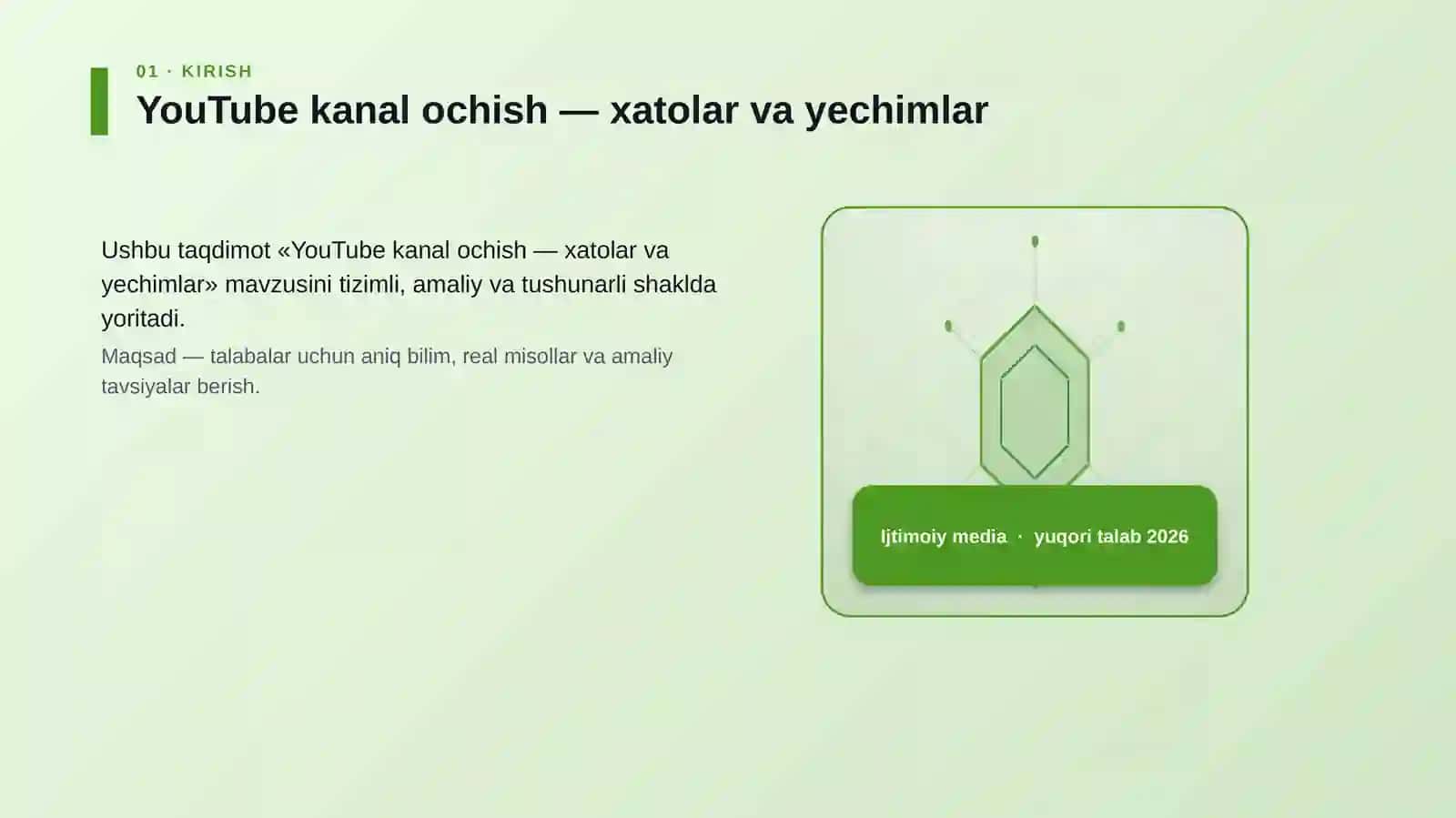 YouTube kanal ochish — xatolar va yechimlar 3