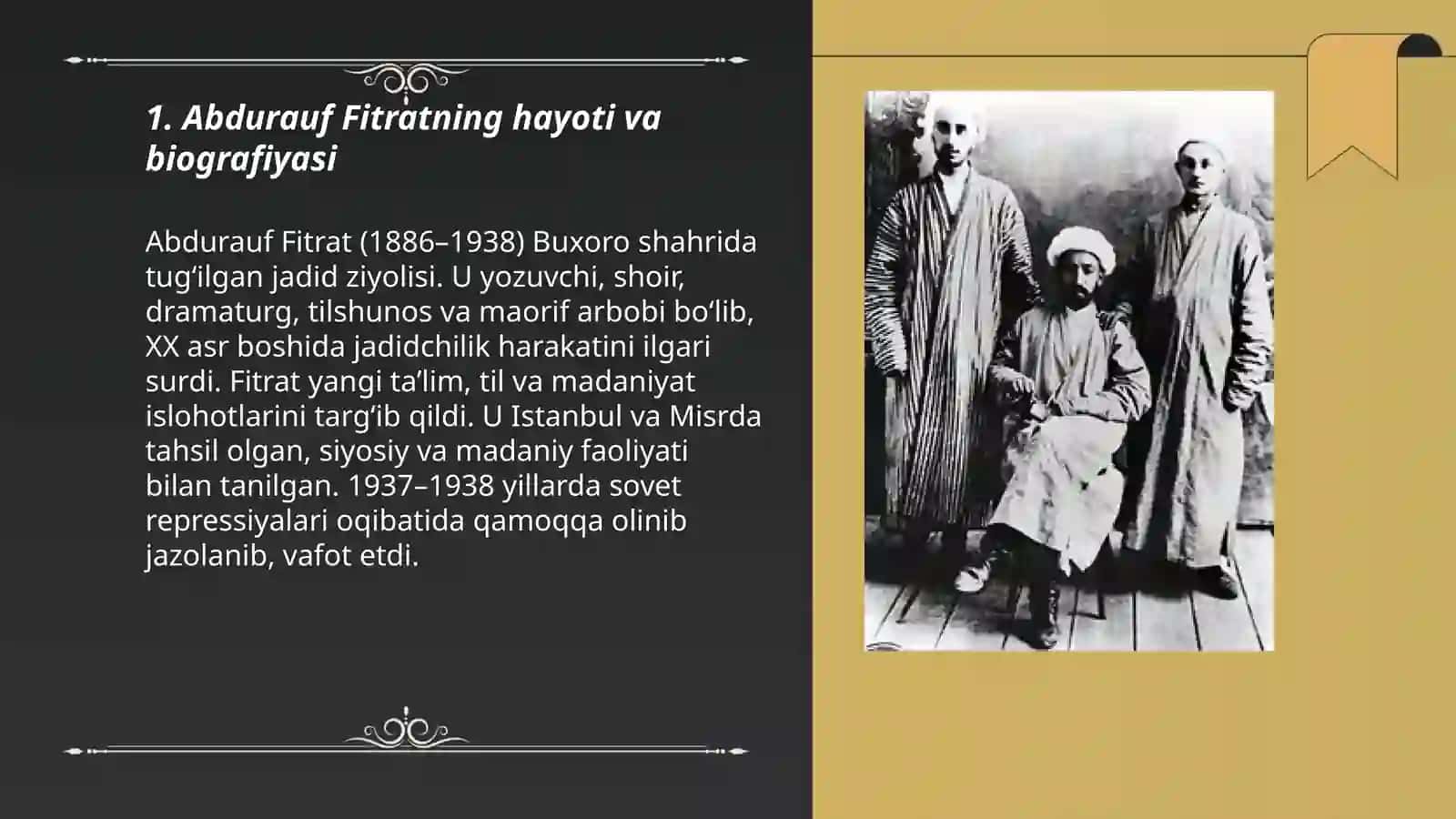 Abdurauf Fitrat Jadidlar 3