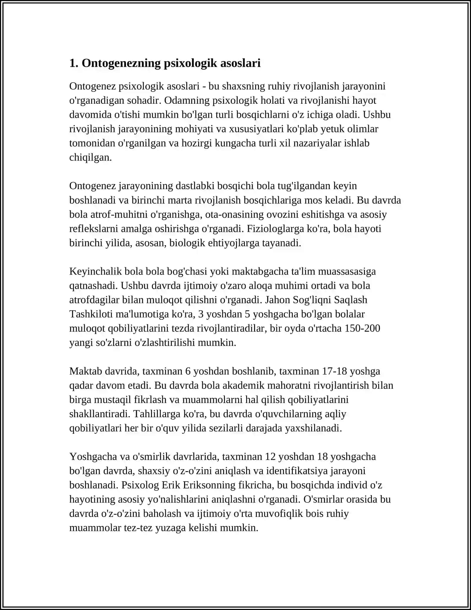 ONTOGENEZ PSIXOLOGIYASIGA YANGICHA YONDASHUVLAR 3