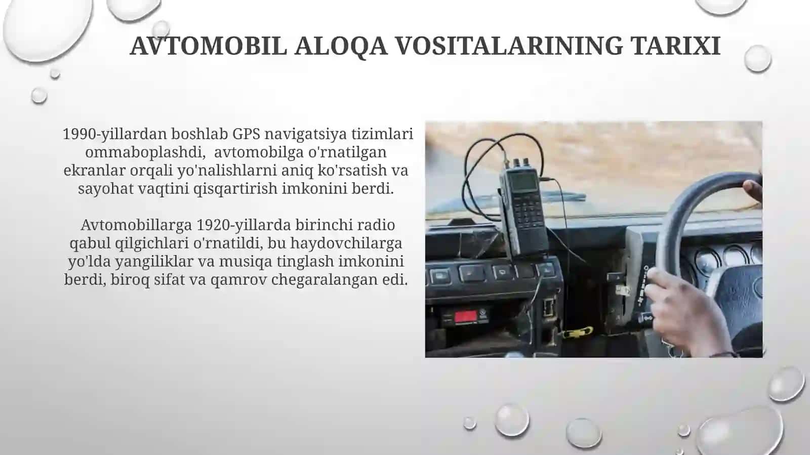 Avtomobil aloqa vositalari 3