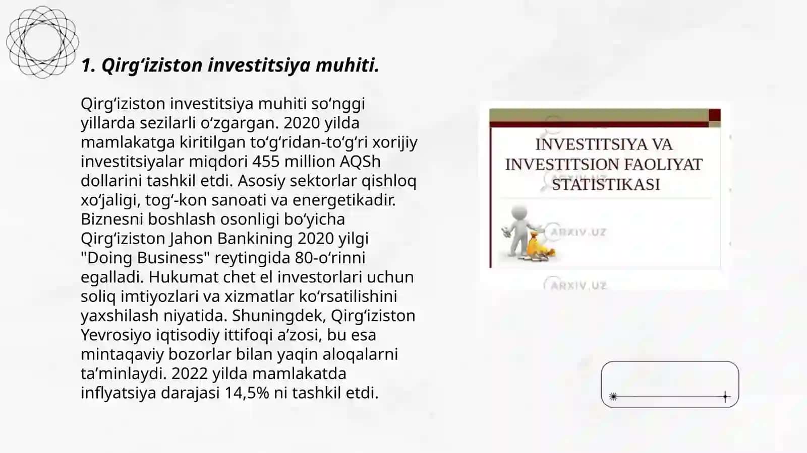 Qirg‘iziston investitsiya muhiti 3