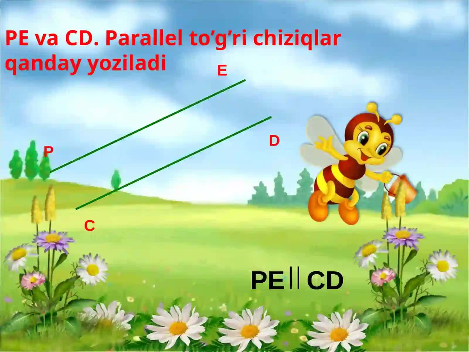 7-sinf Geometriya fanidan dars ishlanma. Parallel to'g'ri chiziqlar 3