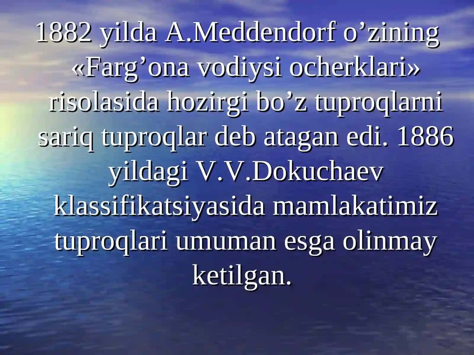 O’zbekistonda tuproqlar geografiyasining rivojlanishi 3