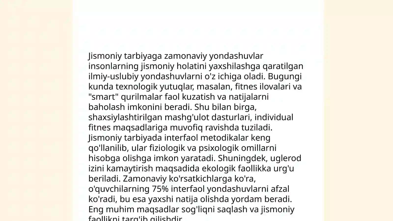 Jismoniy tarbiya masalalarining yoritilishi 3