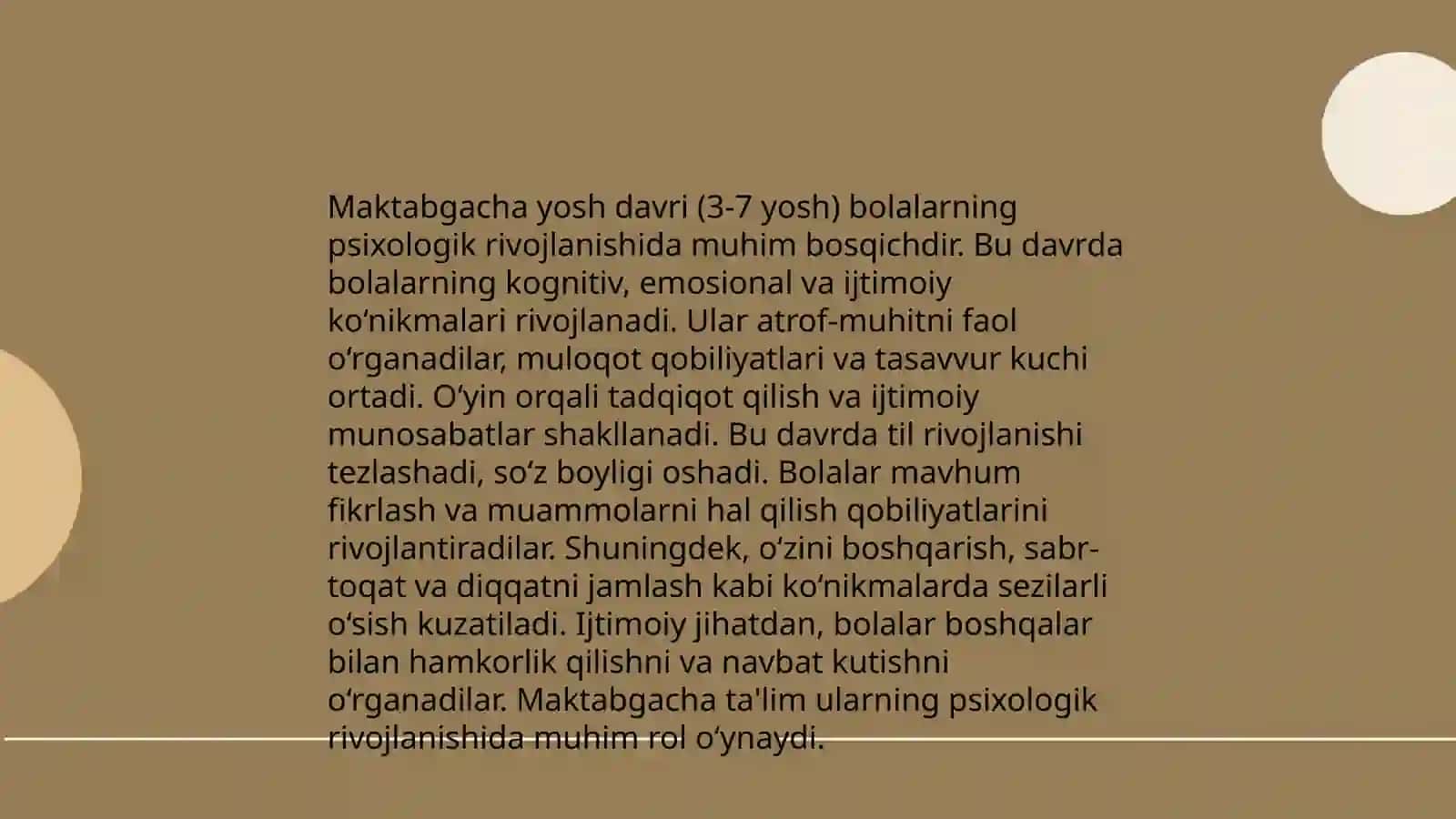 Maktabgacha yosh davrida psixik rivojlanish xususiyatlari 3