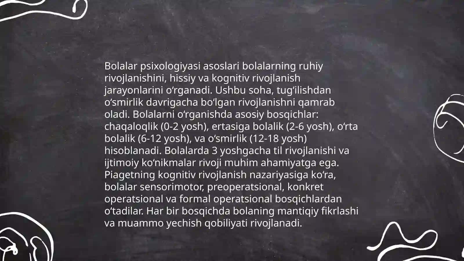 Bolalar bilan ishlash usullari 3