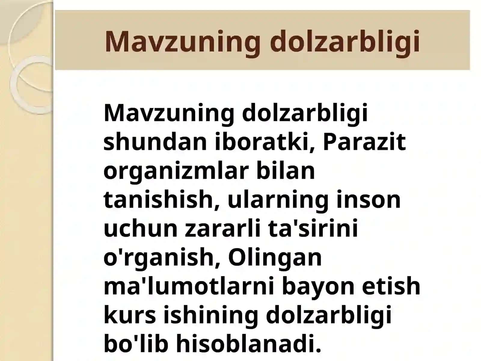 odam qonida parazitlik qiluvchi yuqumli kasalliklar va ularni oldini olish choralari 3