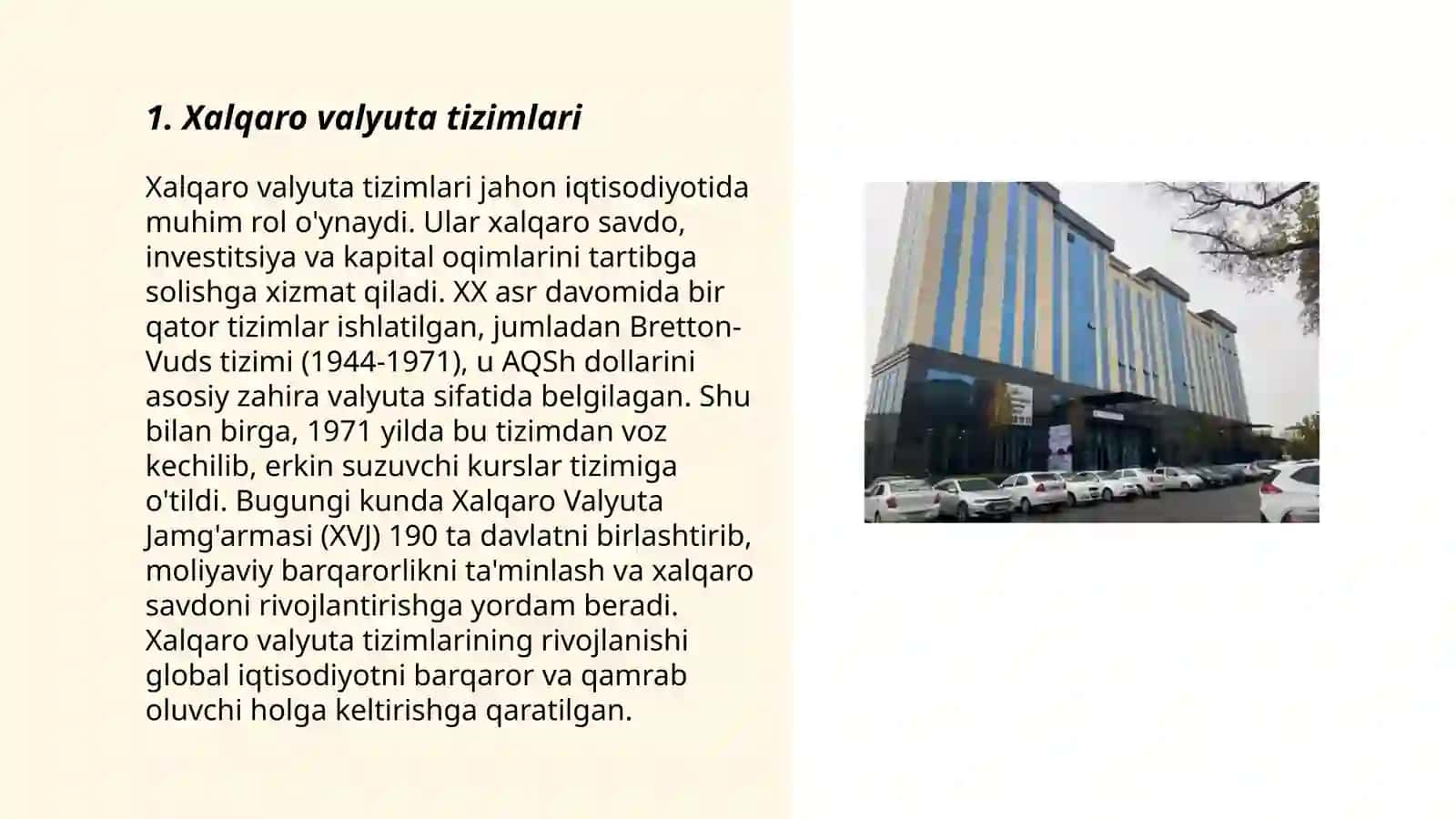 Xalqaro valyutaning Xalqaro savdoda o'rni 3