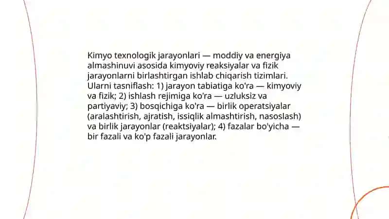 Kimyo texnologik jarayonlarni asoslari 3