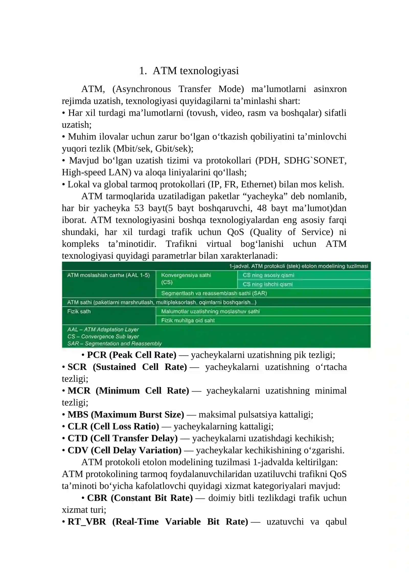 ATM, ISDN, xDSL texnologiyalari 3