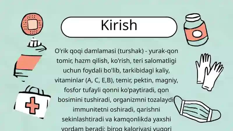 O'rik qoqi damlamasi 3