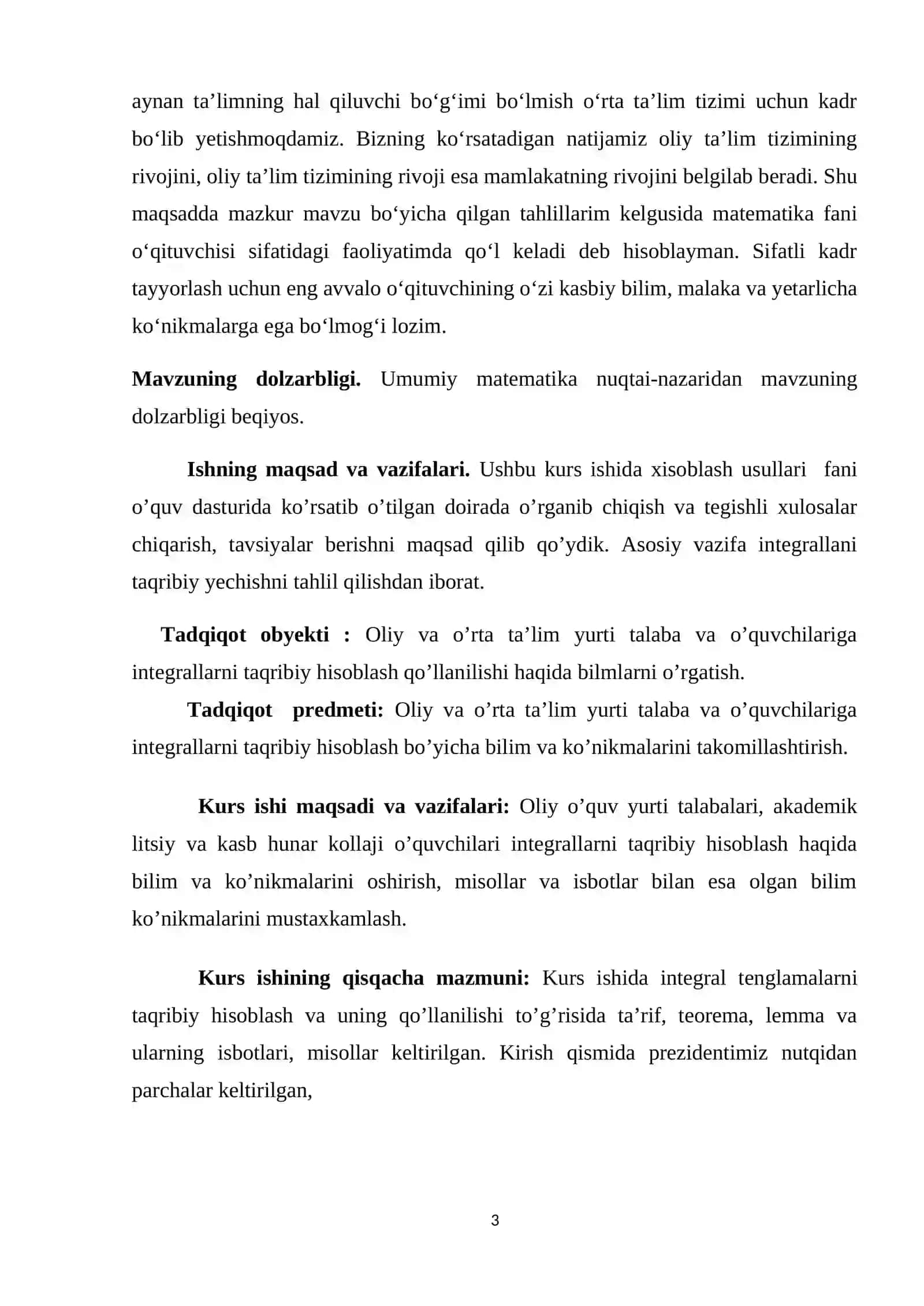 Interpolyatsion kvadratur formulalar 3