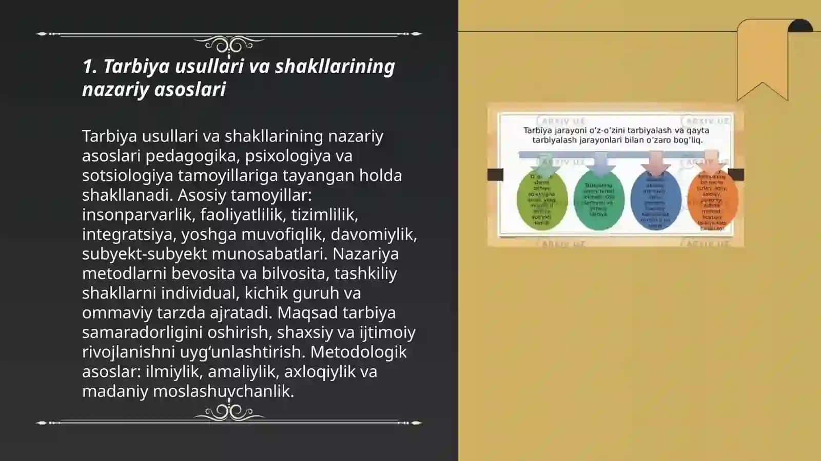 Tarbiya usullari va shakllari 3