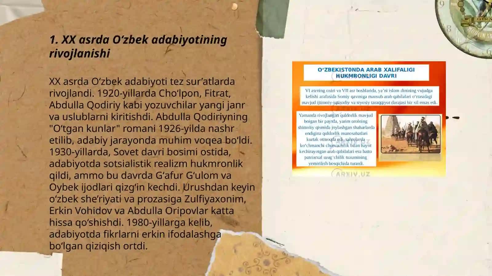 O'zbek adabiyoti tarixi fanidan taqdimoti 3