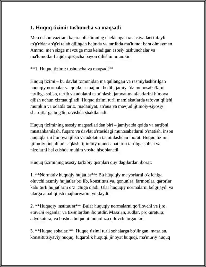 HUQUQ TIZIMI 3