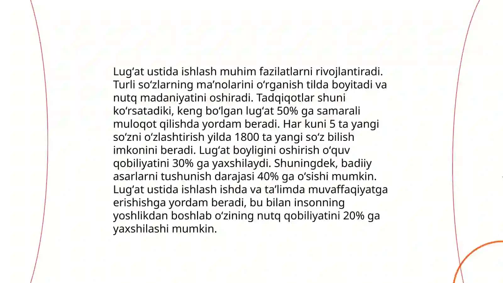 Lugʻat ustida ishlash metpdikasi 3