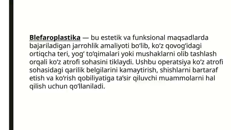 Yuzdagi plastik operasiyalar (blefaroplastika) 3