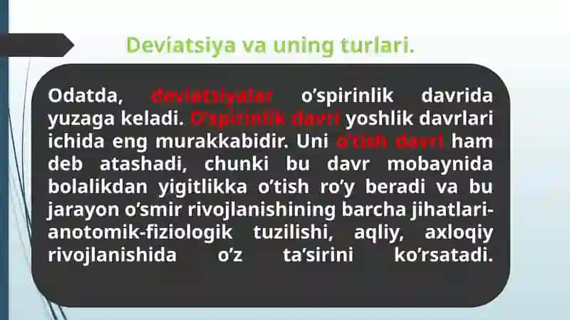 Deviant xulq 3